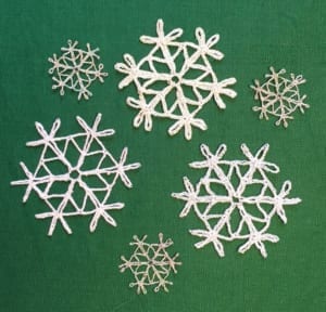snowflakes lace
